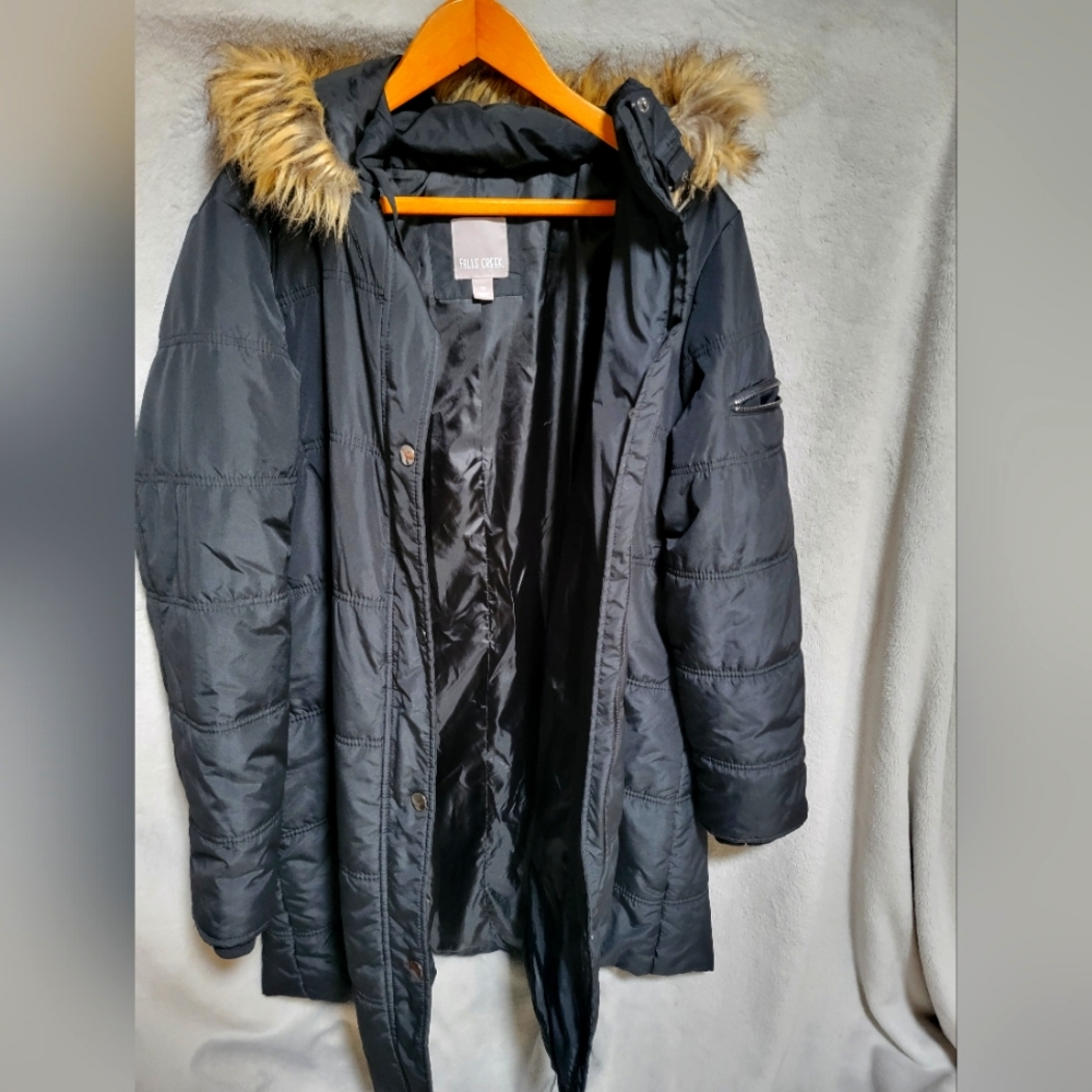 Fur hood jacket